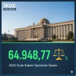 ocak 2026 kıdem tazminatı tavanı